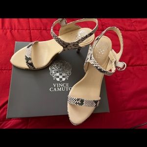 Vince Camuto high heels sandals.
